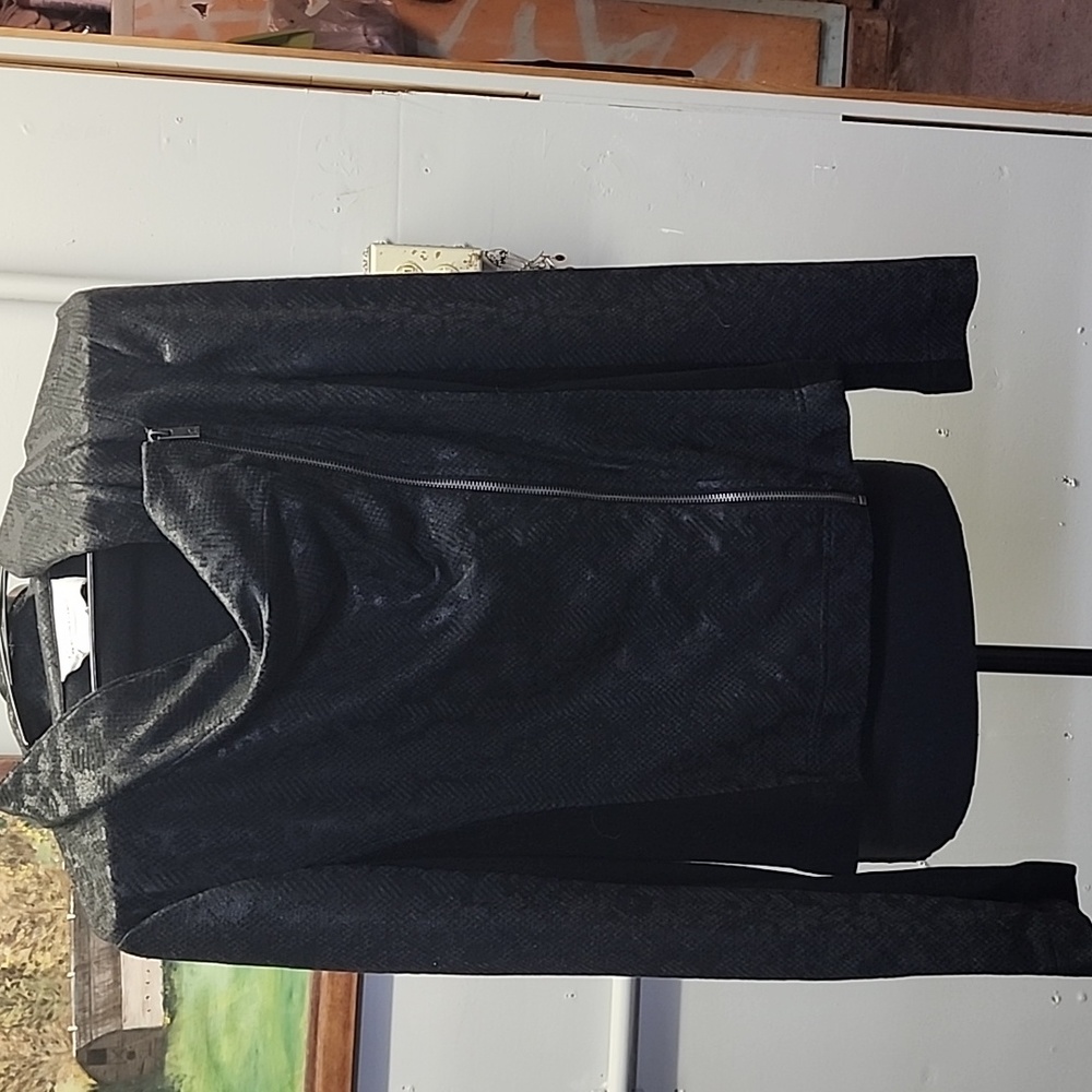 Light snake skin side zip Jacket